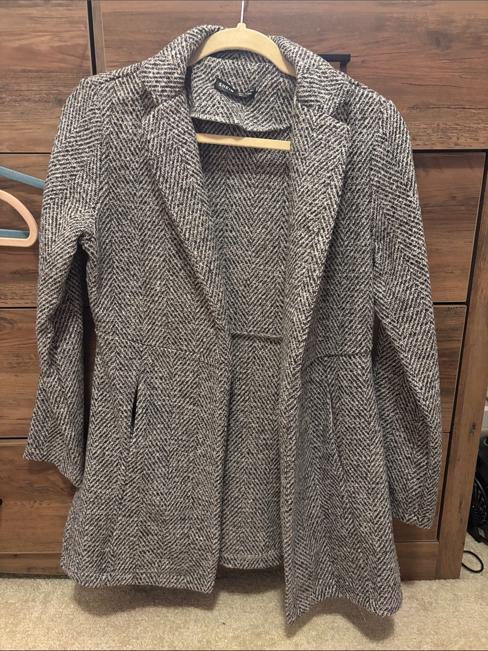 Women’s Herringbone OverCoat - Gray
